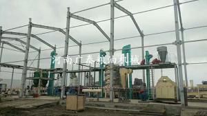 烏茲別克斯坦300噸棉籽預榨、浸出生產線安裝現場